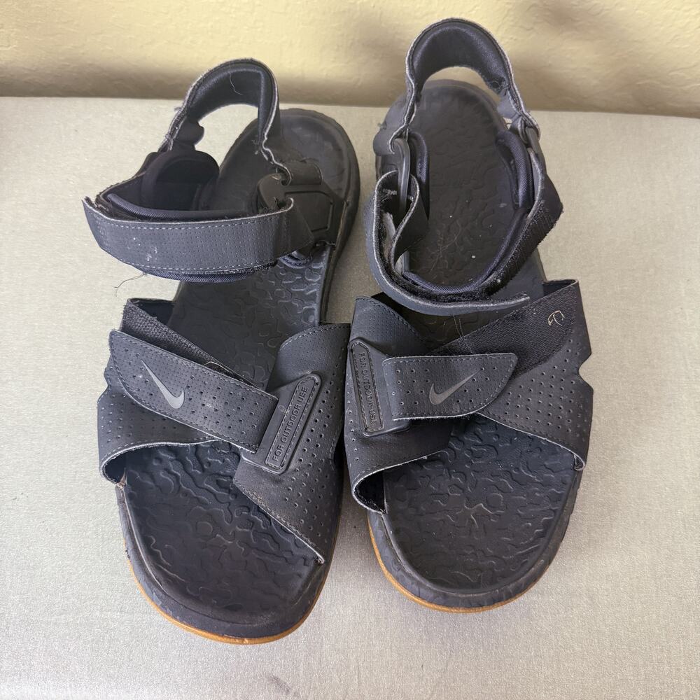 Nike ACG Air Deschutz Sandals Mens 12 Black Gum Outdoor Hiking CT3303-001
